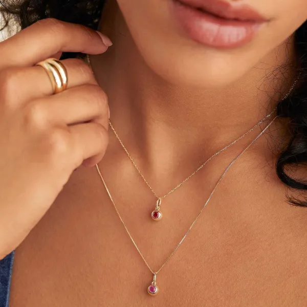 Necklaces<Mejuri Birthstone Sphere Charm