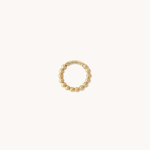 Earrings<Mejuri Cartilage Beaded Mini Hoop