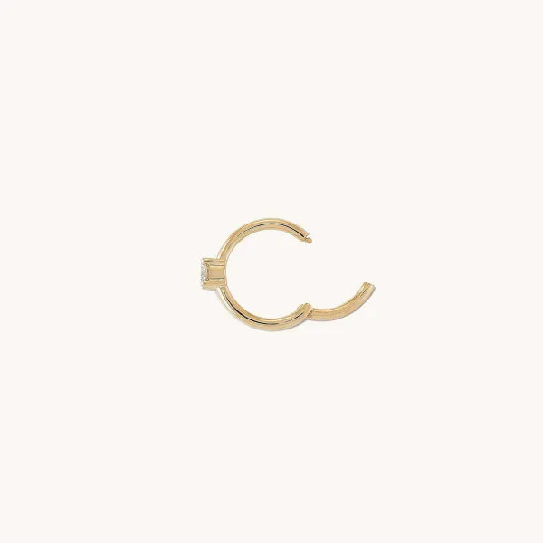 Earrings<Mejuri Cartilage Solo Diamond Mini Hoop
