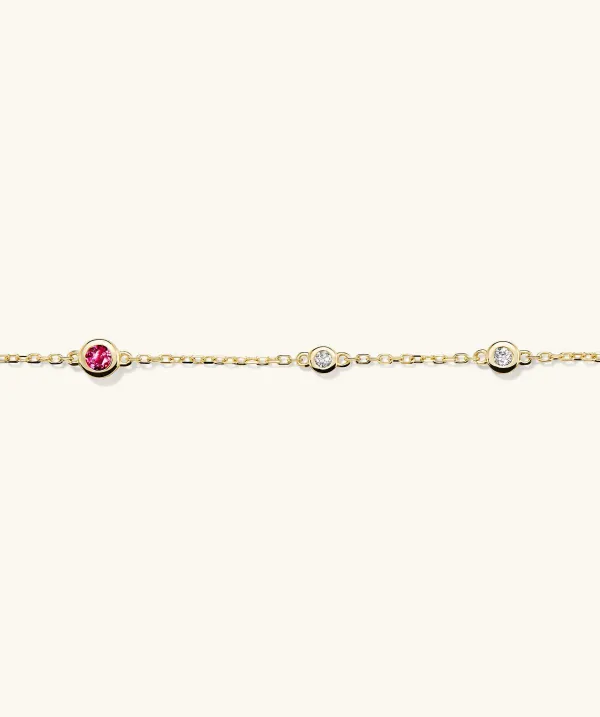 Bracelets<Mejuri Multi Gemstone Station Bracelet