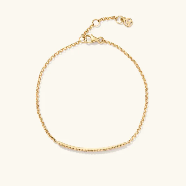 Bracelets<Mejuri Pav Diamond Bar Bracelet
