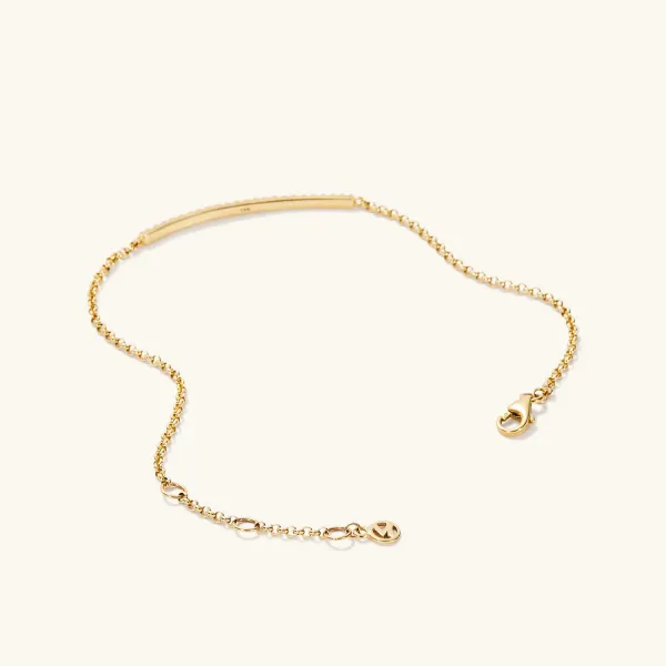 Bracelets<Mejuri Pav Diamond Bar Bracelet