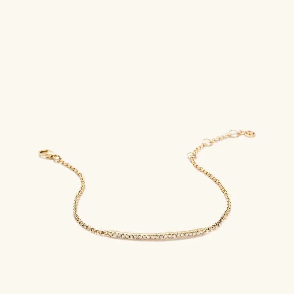 Bracelets<Mejuri Pav Diamond Bar Bracelet