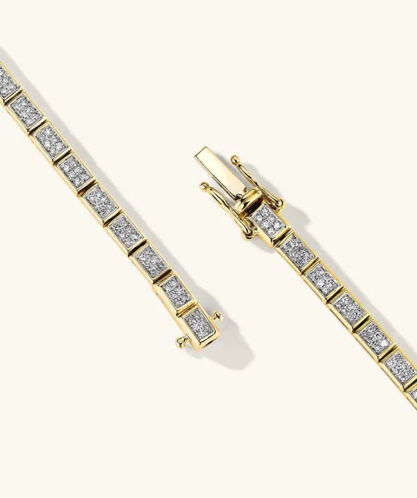 Bracelets<Mejuri Rectangular Micro-Pav Diamond Tennis Bracelet