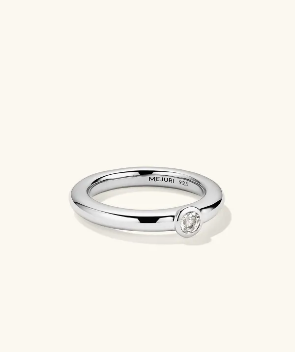 Rings<Mejuri Round Gemstone Stacker Ring