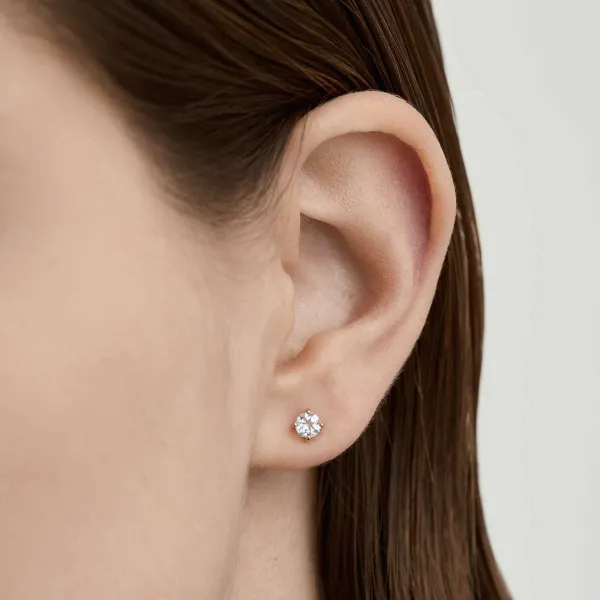Earrings<Mejuri Round Topaz Studs