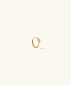 Earrings<Mejuri Single Colored Mini Hoop