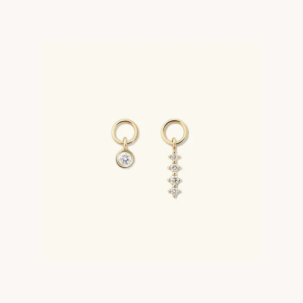 Earrings<Mejuri Single Diamond Icicle Hoop Charm