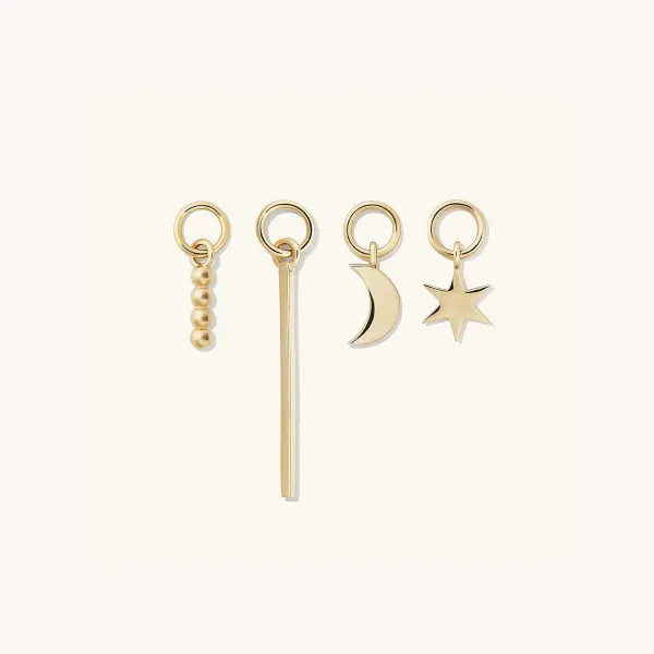 Earrings<Mejuri Single Star Hoop Charm