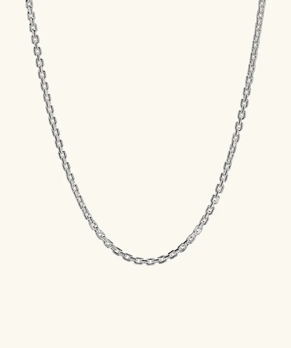 Necklaces<Mejuri Trace Rectangle Chain Necklace