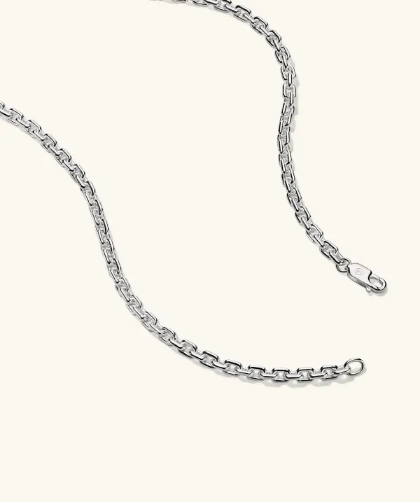 Necklaces<Mejuri Trace Rectangle Chain Necklace