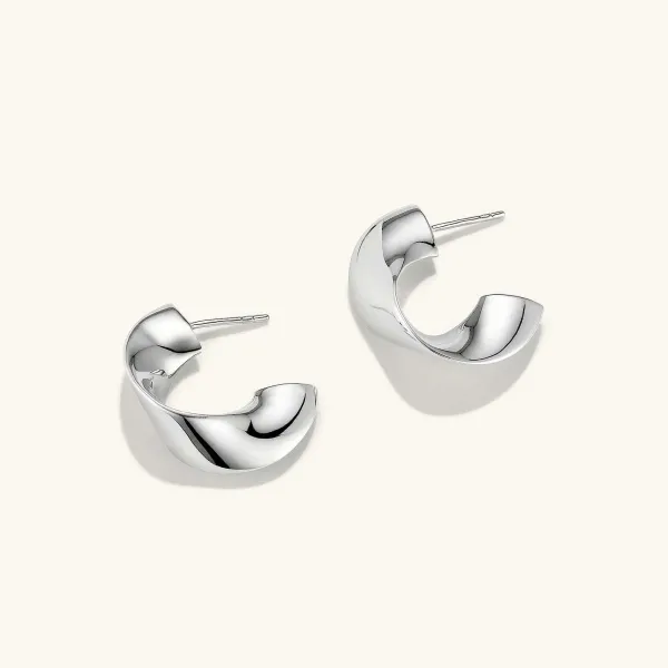 Earrings<Mejuri Wave Hoops